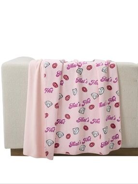 Paris Hilton Luxe Plush Reversible Oversized Throw Blanket